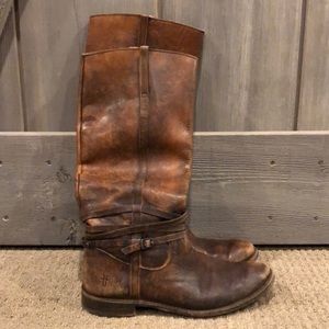 Frye brown leather boots 8.5